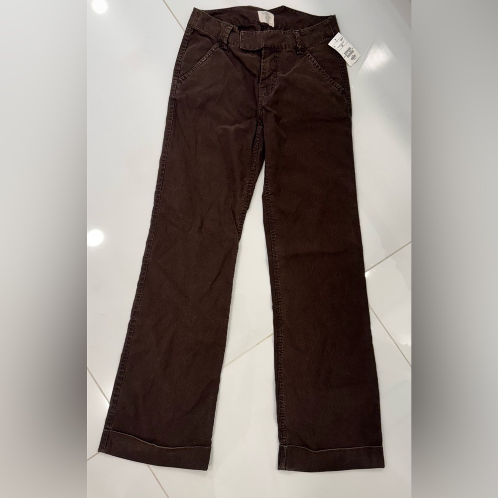 NWT L.O.G.G. By H&M Brown Corduroy Pants. Size EUR 34, US 2